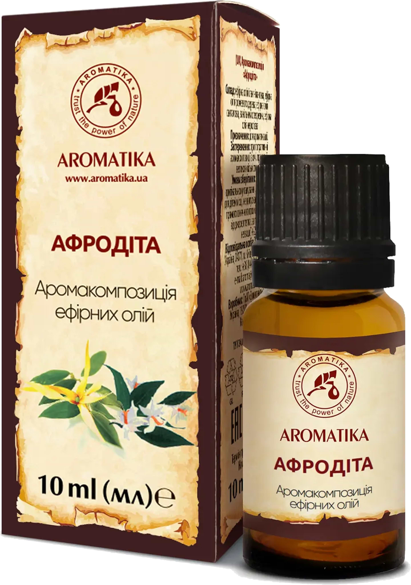 Аромакомпозиція ефірних олій Ароматика Афродіта 10 мл (4820031059084) - Фото 1