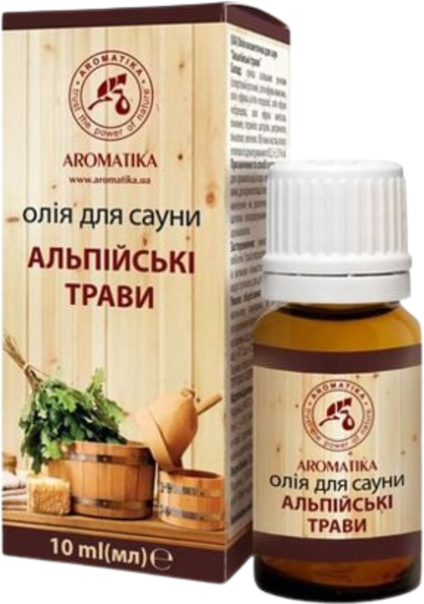 Олія для лазні та сауни Ароматика Альпійські трави 10 мл (4820177020283) - Фото 1
