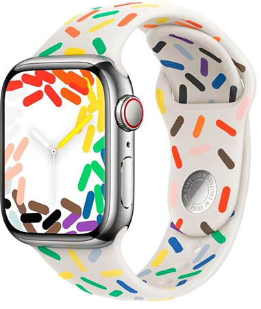Ремінець для смарт-годинника Apple 41mm Pride Edition Sport Band - M/L (MRTM3)