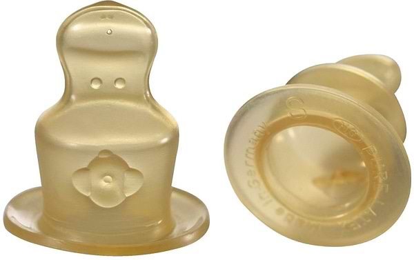 Фото - Середній потік соска дитяча латексна NIP антіколіковая, середній потік, 0-6 міс., 2 шт. (33004)