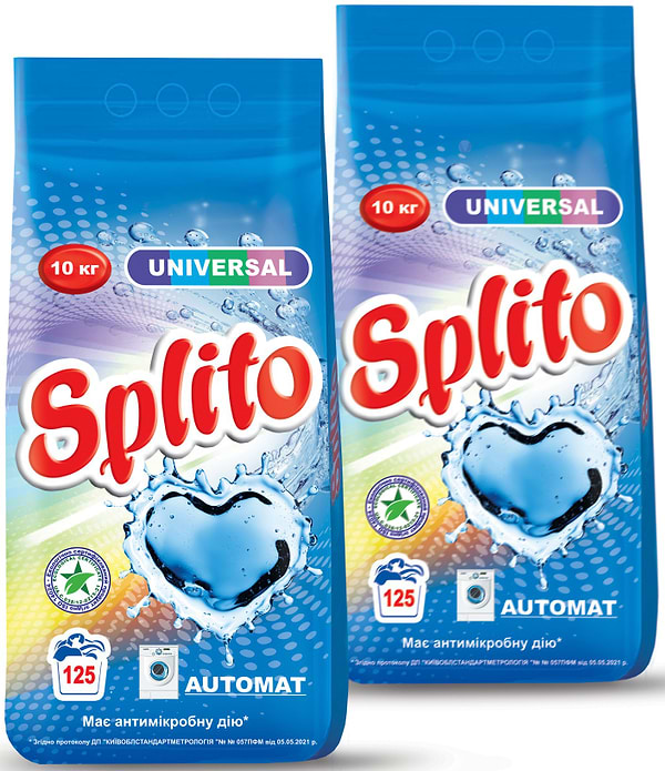 Фото - Стиральный порошок Splito Universal автомат 10 кг (4820049382556)
