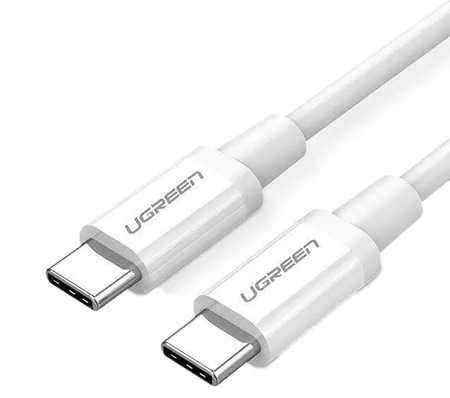 Кабель синхронізації даних UGREEN US264 USB Type-C to USB Type-C 0.5m White (60517)