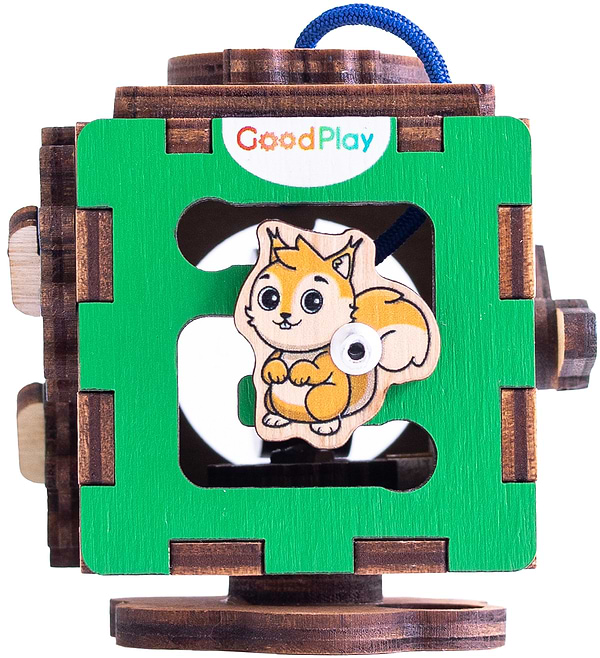 Фото - Бізіборд-куб GoodPlay "Звірі"  5х5х5 (К113)