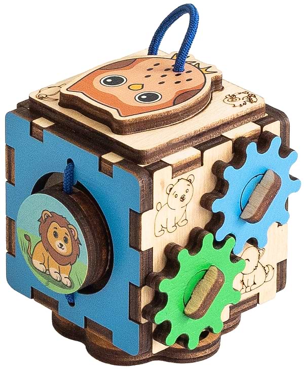 Фото - Бізіборд-куб GoodPlay "Звірі"  5х5х5 (К113)