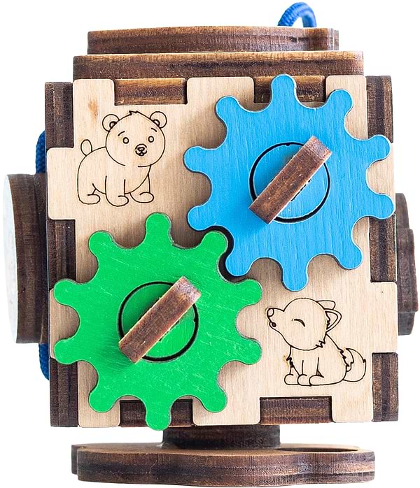 Фото - Бізіборд-куб GoodPlay "Звірі"  5х5х5 (К113)