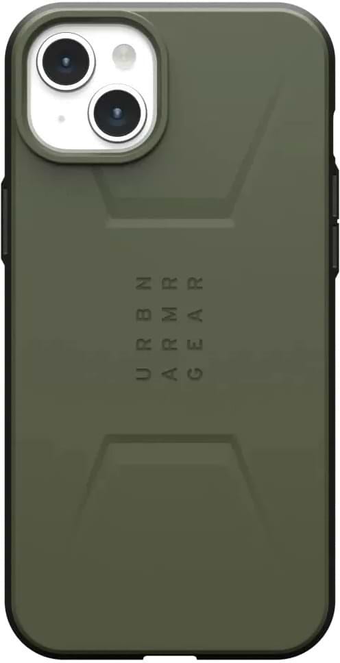 Чехол для смартфона UAG for Apple iPhone 15 Plus Civilian Magsafe, Olive Drab (114306117272) - Фото 1