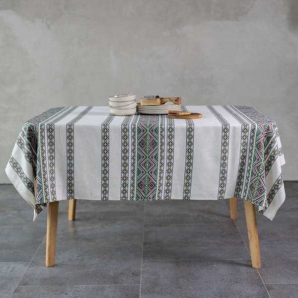 Фото - Скатертина прямокутна Едельвіка Кузьма зелена 293х160 см (466-25/00)