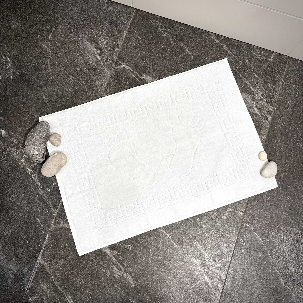 Рушник для ніг Lelit 50х70 Жаккард Білий (1199343) - Фото 1