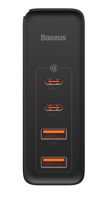 Фото - Сетевое зарядное устройство Baseus 2xUSB 100W GaN 2xUSB-C+2xUSB-A (CCGAN2P-L01)