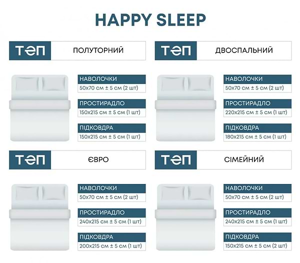 Фото - Комплект постельного белья ТЕП Happy Sleep Blue Horizon (2-03797_28693)