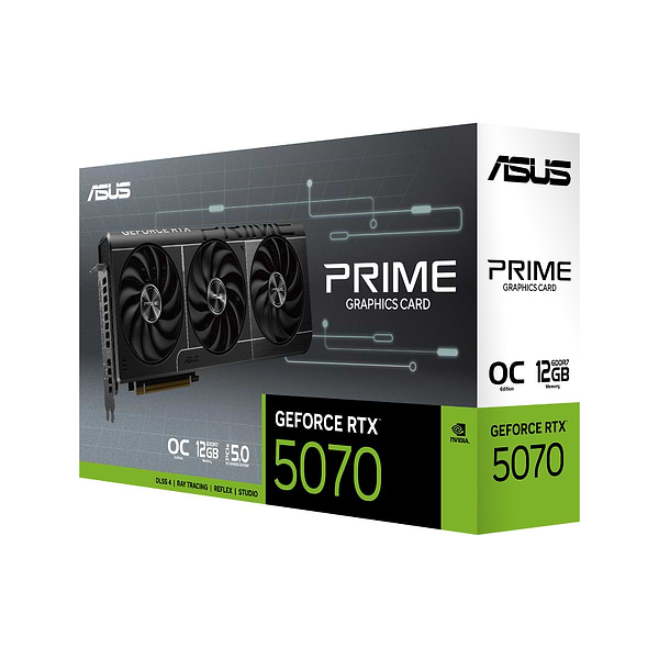 Фото - Відеокарта Asus PRIME GeForce RTX 5070 12GB GDDR7 OC Edition (PRIME-RTX5070-O12G)
