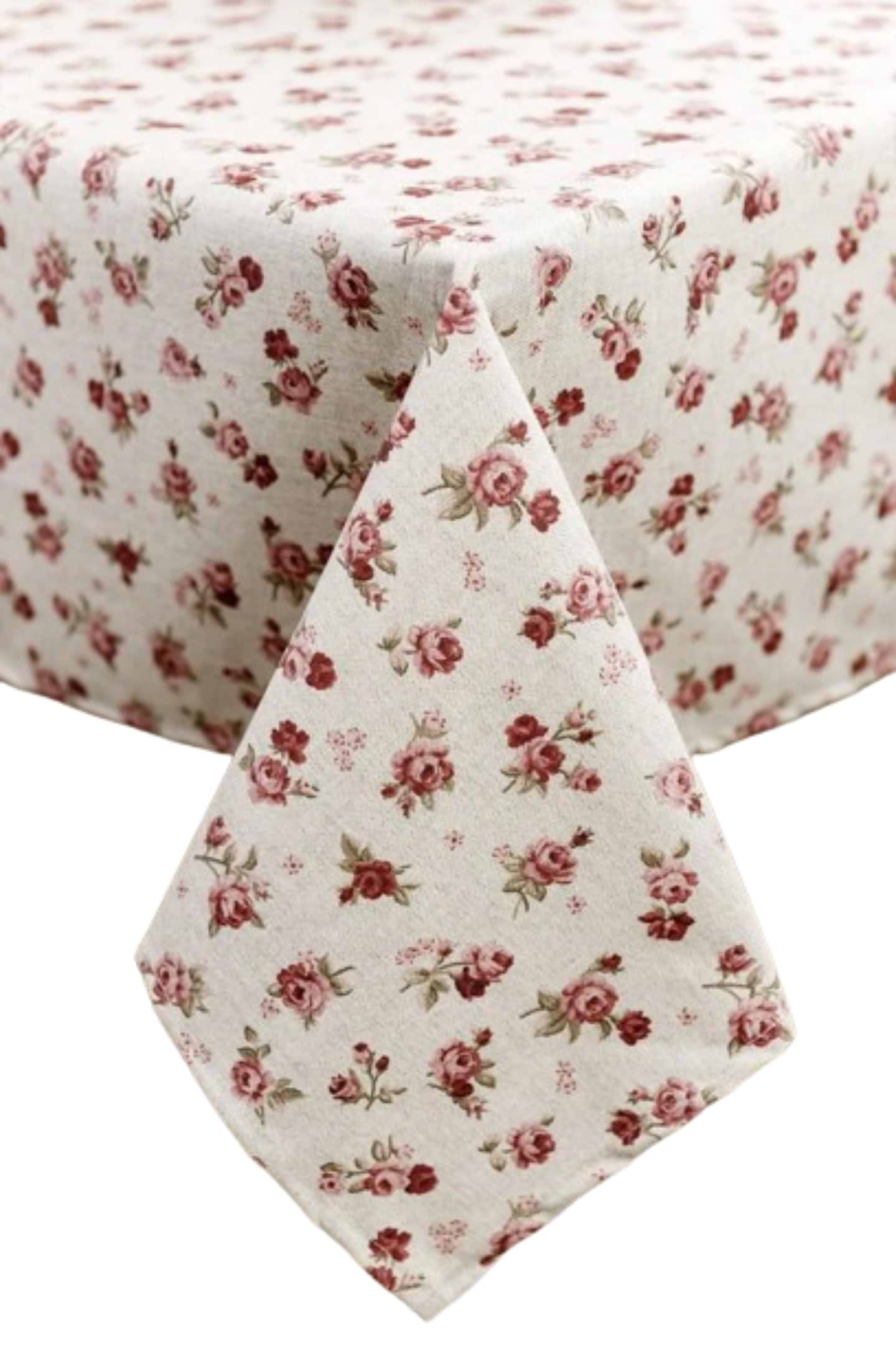 Скатертина прямокутна Прованс Червоні трояндочки 120х136 см (033535)
