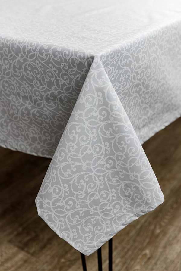 Фото - Скатертина прямокутна Прованс Айс Вензель 180х136 см (033565)