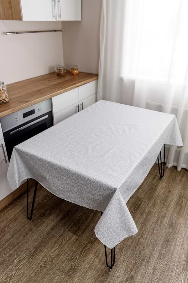 Фото - Скатертина прямокутна Прованс Айс Вензель 180х136 см (033565)