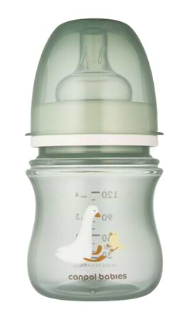 Пляшка для годування Canpol babies антиколікова з широким отвором 120 мл Easystart - Гуси (35/244)