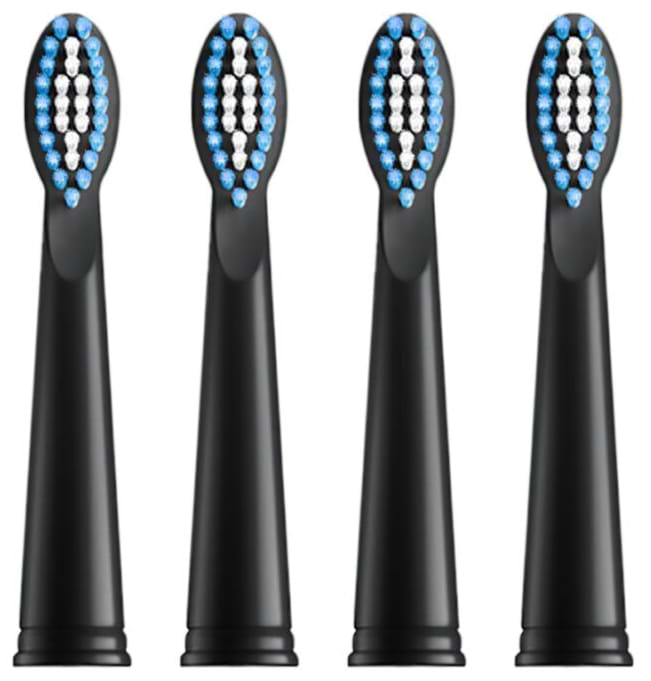 Насадка для зубной щетки AHealth SMART SONIC SMILE 1 4 шт. Black (N-4-AHsss1b) - Фото 1