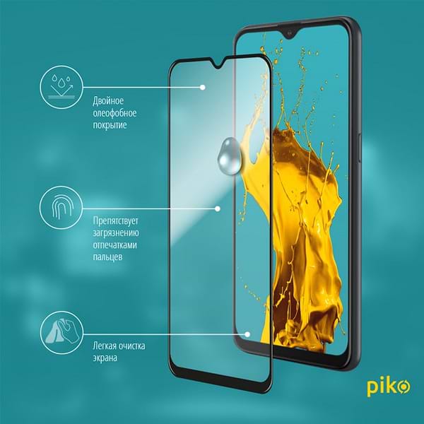 Фото - Захисне скло для смартфону Piko Realme C2 Black Full Glue 0.3mm 2.5D (1283126497810)