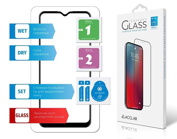 Фото - Захисне скло для смартфону ACCLAB 1283126509063