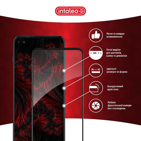 Фото - Захисне скло для смартфону Intaleo Glue for MOTO G100 (1283126521331)