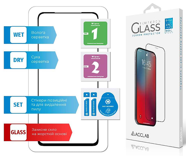 Фото - Захисне скло для смартфону ACCLAB Full Glue for Xiaomi Redmi Note 11 Pro Black (1283126522659)