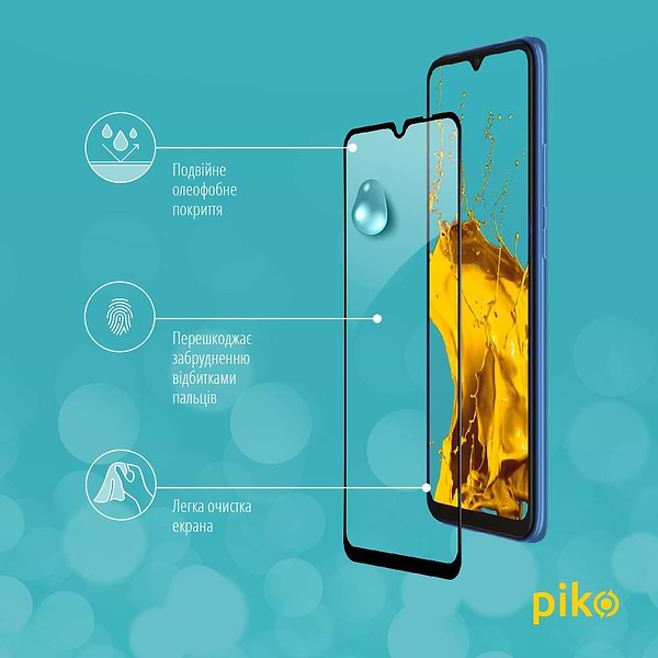 Фото - Захисне скло для смартфону Piko Full Glue for Xiaomi Redmi 10C Black (1283126527180)