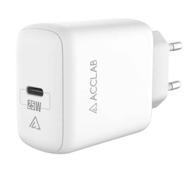 Фото - Сетевое зарядное устройство ACCLAB AL-TC125 White (1283126538841)
