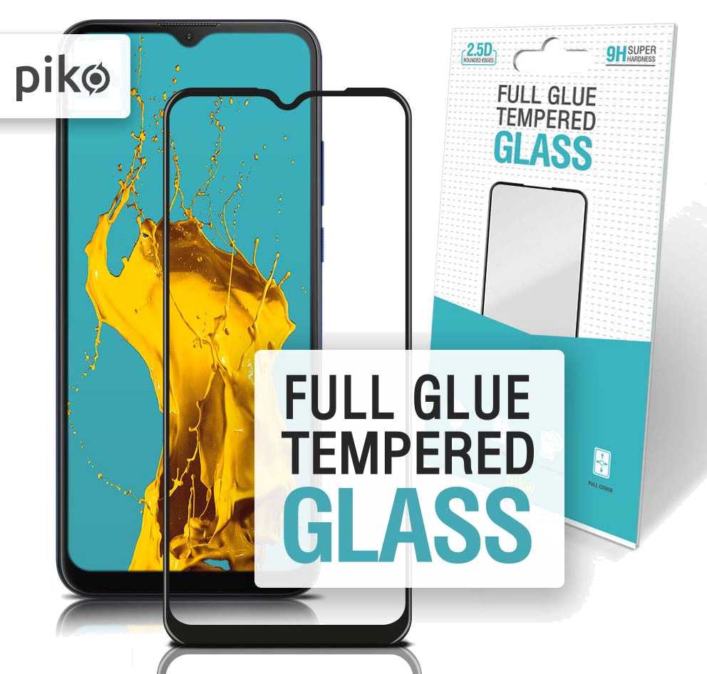 Фото - Захисне скло для смартфону Piko Full Glue for Moto G8 Power Lite Paper pack Black (1283126540585)