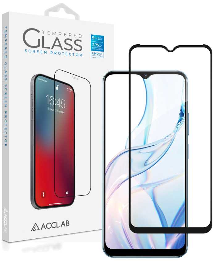 Захисне скло для смартфону ACCLAB Full Glue for Realme C30S (1283126551888)