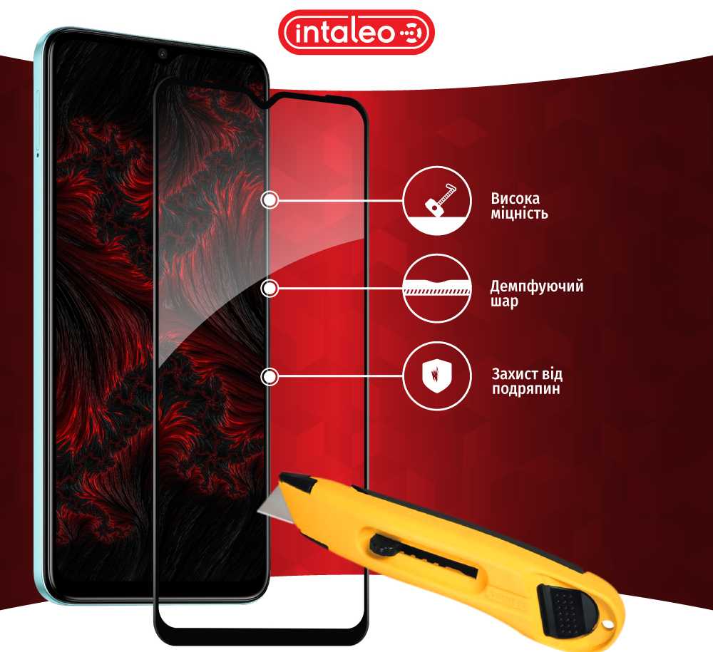 Фото - Захисне скло для смартфону Intaleo Full Glue for Tecno Spark Go 2023 (1283126564840)
