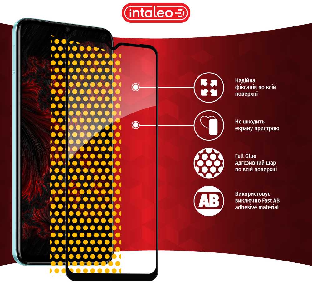 Фото - Захисне скло для смартфону Intaleo Full Glue for Tecno Spark Go 2023 (1283126564840)