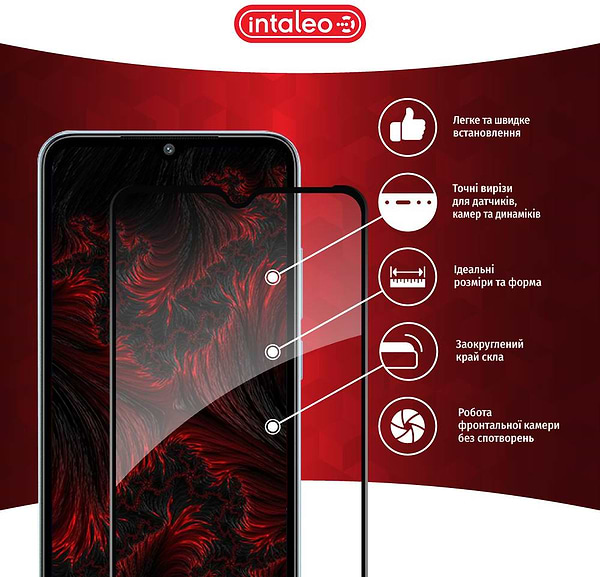 Фото - Защитное стекло для смартфона Intaleo Full Glue for Xiaomi Redmi A2 Black (1283126579981)