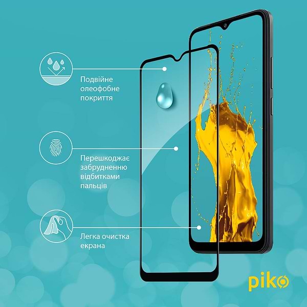 Фото - Защитное стекло для смартфона Piko Full Glue for Xiaomi Redmi A2 Black  (1283126579998)