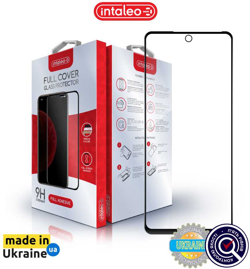 Фото - Защитное стекло для смартфона Intaleo Full Glue for Tecno Spark 10 Pro (1283126580628)