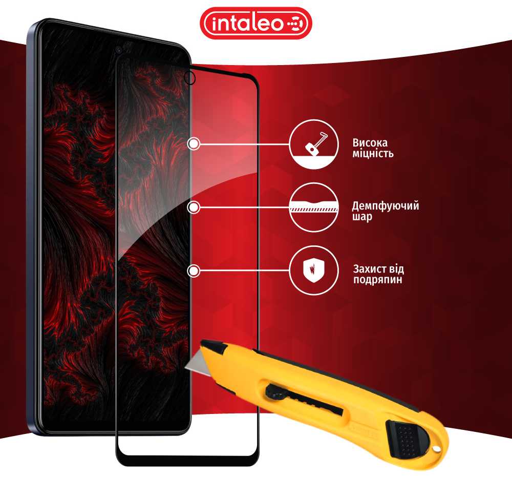 Фото - Защитное стекло для смартфона Intaleo Full Glue for Tecno Spark 10 Pro (1283126580628)