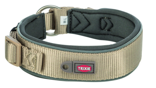 Ошейник для собак Trixie Premium экстраширокий L–XL 53–62 см 50 мм песочно-серый (4053032677548)