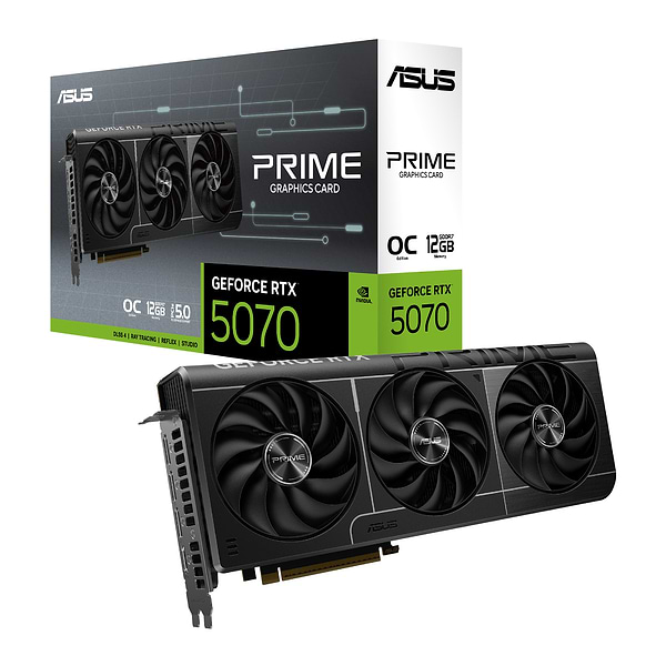 Фото - Відеокарта Asus PRIME GeForce RTX 5070 12GB GDDR7 OC Edition (PRIME-RTX5070-O12G)