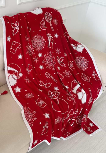 Плед полуторний Прованс червоний Санта 130х170 см (028047) - Фото 1