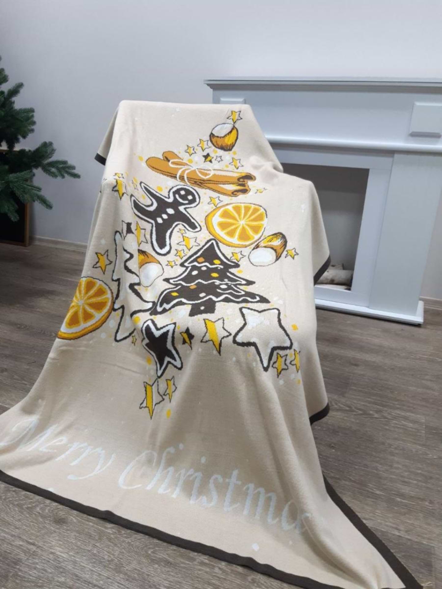 Плед односпальний Прованс Ялинка 90х130 см (028139)