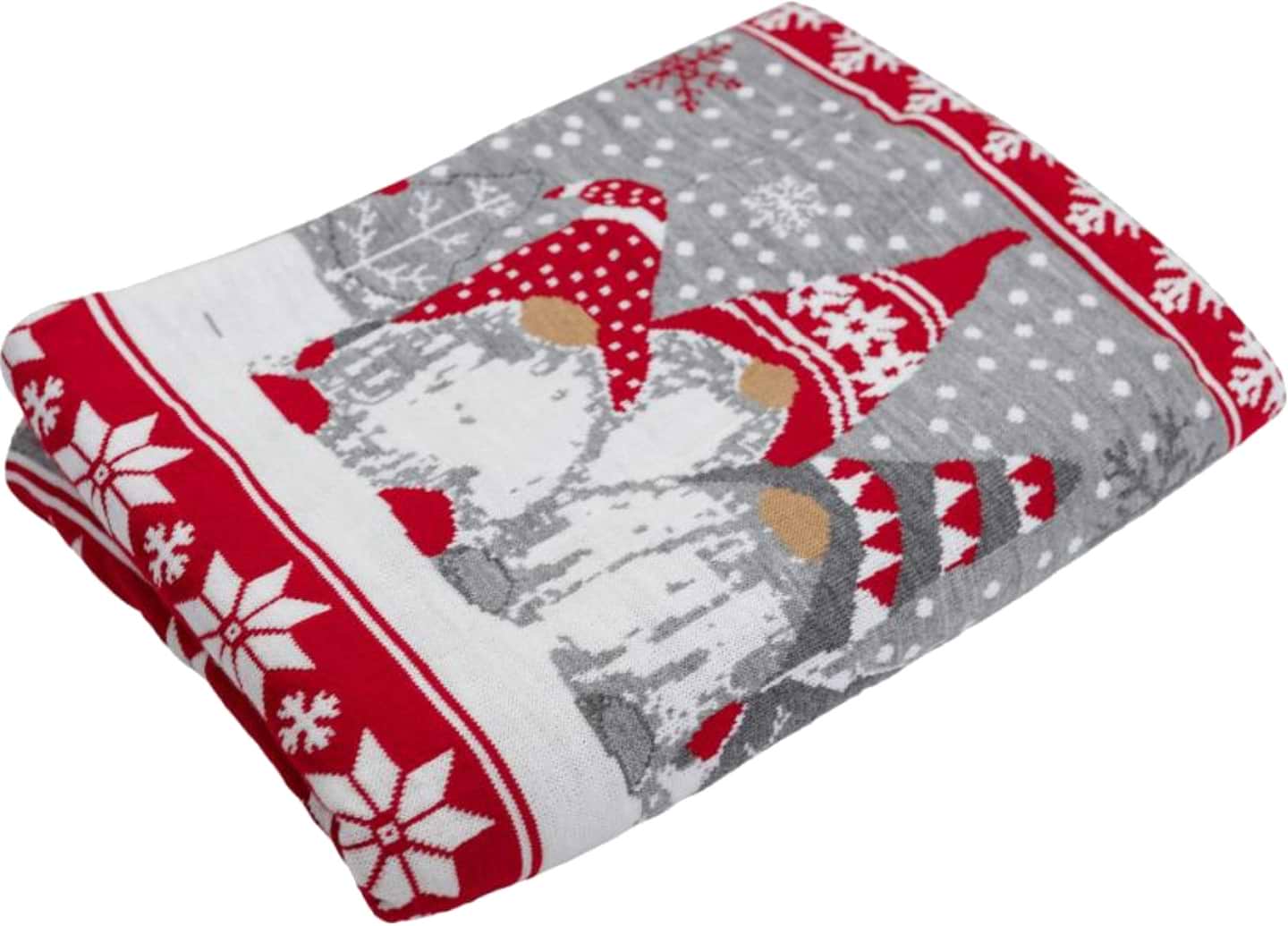 Плед полуторний Прованс в'язаний Веселі гноми 130х170 см (037494) - Фото 1