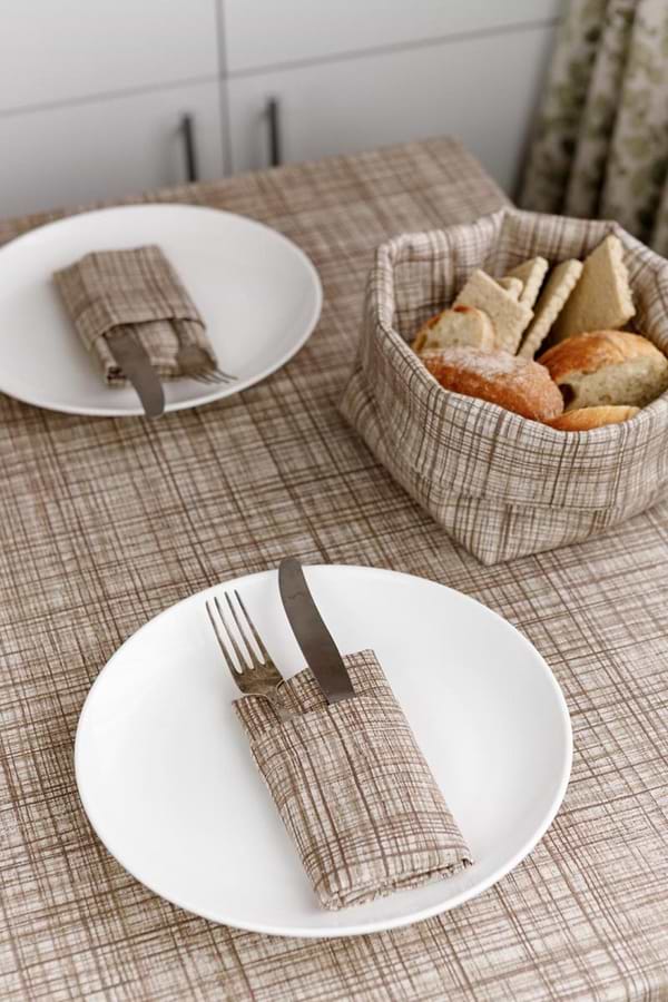 Фото - Скатерть прямоугольная Прованс Тереза Клетка 133х180 см (034483)