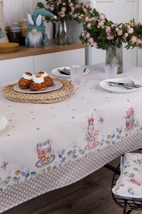 Фото - Скатерть прямоугольная Прованс Гобеленовая Очарование 135х180 см (044014)