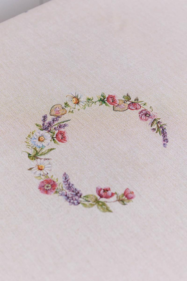 Фото - Скатерть прямоугольная Прованс Лавандовый садик 135х180 см (044170)