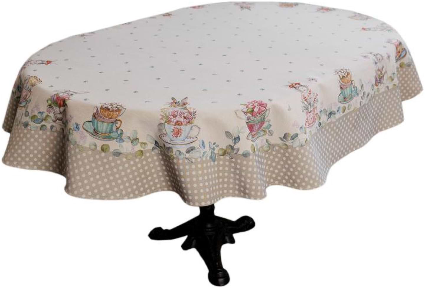 Скатертина овальна Прованс гобеленова Чарівність 135х240 см (044073)