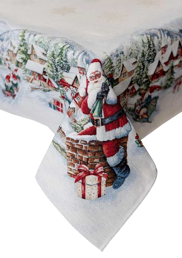 Фото - Скатерть прямоугольная Прованс Снежная зима 135х220 см (037472) Фото - Скатерть прямоугольная Прованс Снежная зима 135х220 см (037472)