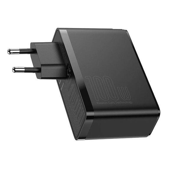 Фото - Сетевое зарядное устройство Baseus 2xUSB 100W GaN 2xUSB-C+2xUSB-A (CCGAN2P-L01)