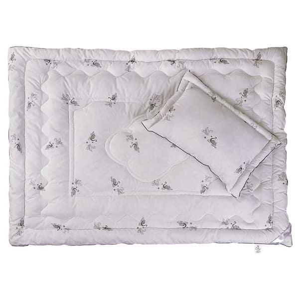 Фото - Ковдра дитяча зима Руно 140х105 зі штучного лебединого пуху (320.52_Silver Swan)