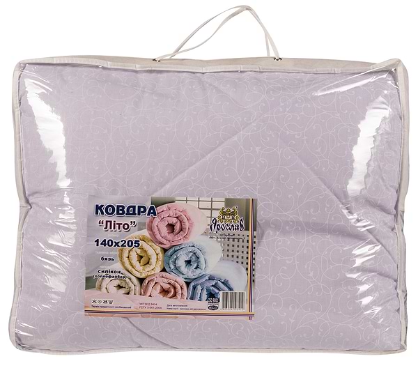 Фото - Одеяло полуторное Ярослав силиконовое летнее 140х205 (1210)