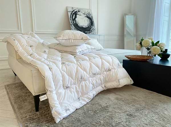 Фото - Набор одеяло полуторное + подушка Руно 140х205 + 50х70 (924.52_Silver Swan_demi)