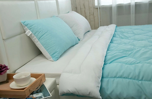 Фото - Одеяло демисезонное двуспальное евро Руно 200х220 (К_322.52СЛ200_Голубой)