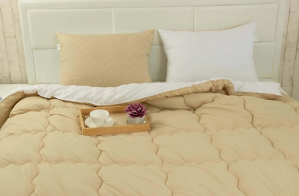 Фото - Одеяло демисезонное полуторное Руно 140х205 (К_321.52СЛ300_Бежевый)